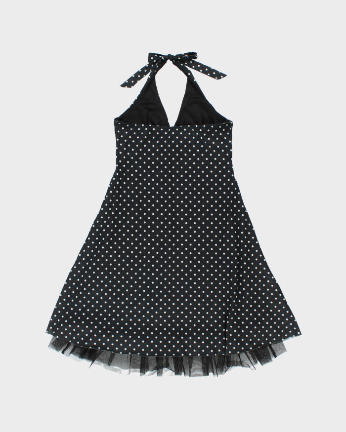 Vintage Y2k 2000s Wet Seal Polka Dot Tutu Hem Polka Dot Dress - S