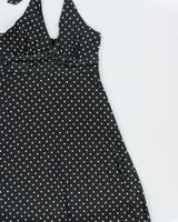 Vintage Y2k 2000s Wet Seal Polka Dot Tutu Hem Polka Dot Dress - S