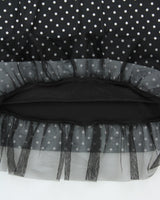 Vintage Y2k 2000s Wet Seal Polka Dot Tutu Hem Polka Dot Dress - S
