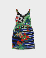Vintage 2000s Desigual By Christian Lacroix Abstract Mesh Dress - L