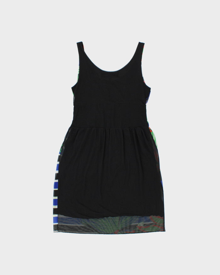 Vintage 2000s Desigual By Christian Lacroix Abstract Mesh Dress - L