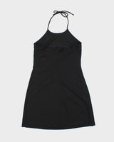 Vintage 1990s Jacob Halter Neck Mini Dress - S