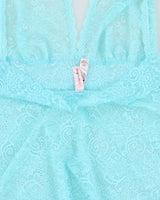 Vintage Y2k 2000s La Vie En Rose Lace Halter Neck Dress - S