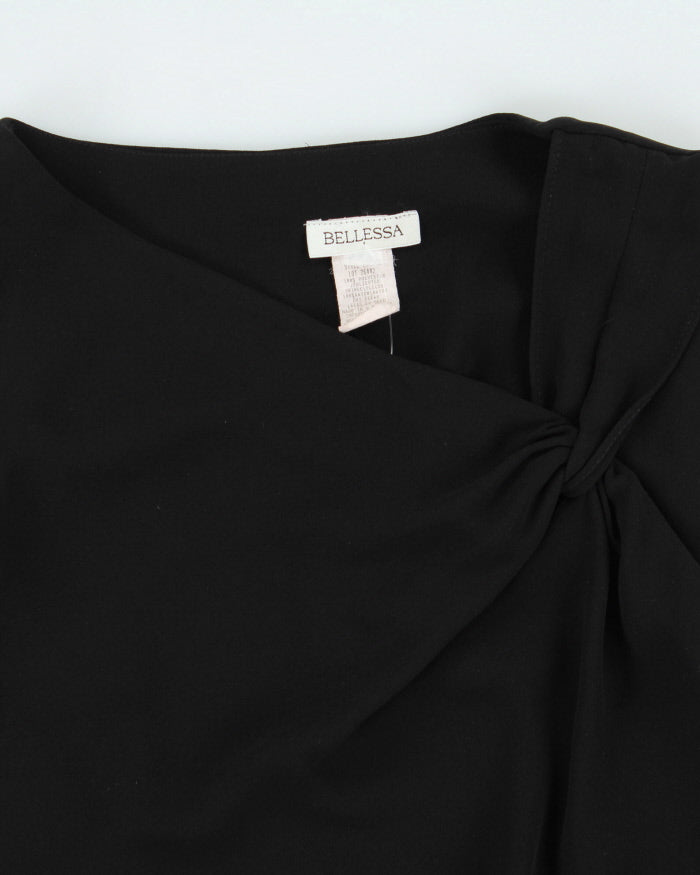Vintage 1990s Bellessa Asymmetric Tassel Hem dress - S