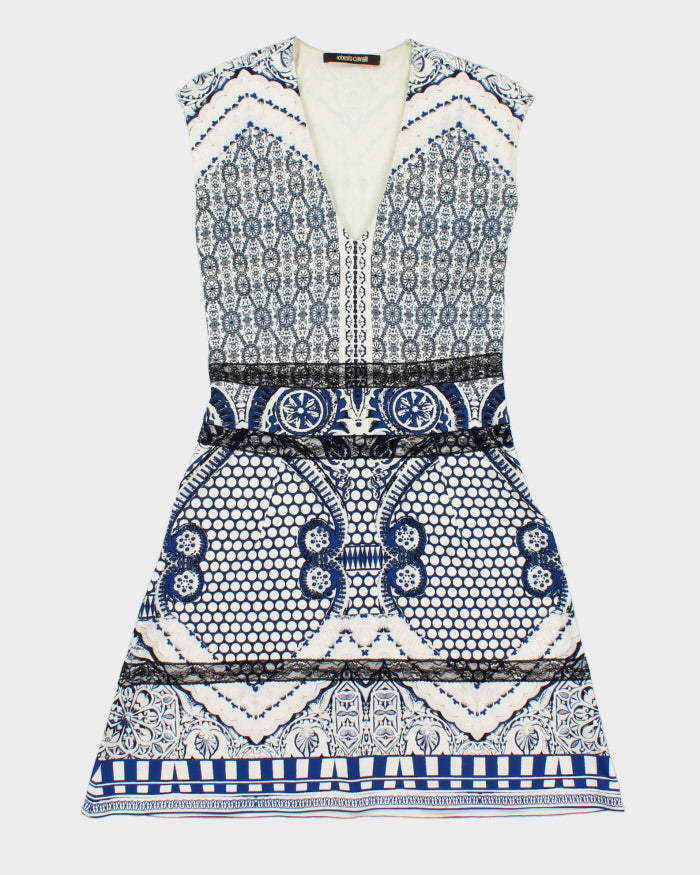 Roberto Cavalli Resort 2013 Tile Print Dress - M