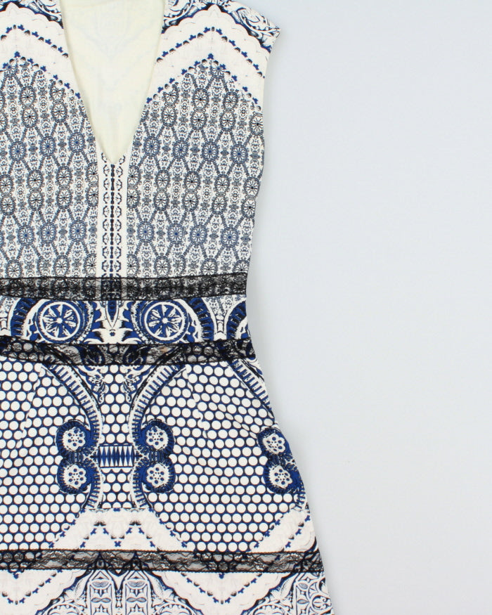 Roberto Cavalli Resort 2013 Tile Print Dress - M