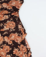 Vintage Y2k 2000s Le Chateau Mesh Lined Floral Strapless Dress - M