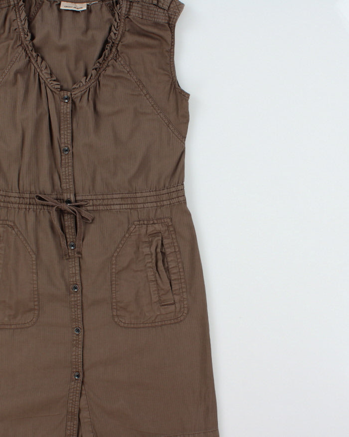 Vintage Y2k 2000s DKNY Button-up Cargo Dress - L