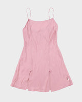 Vintage 1990s La Senza Silk Mini Slip Dress - S