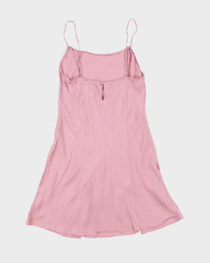 Vintage 1990s La Senza Silk Mini Slip Dress - S