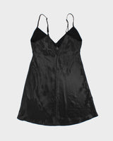 Vintage 2000s La Vie En Rose Lace Panel Beaded Slip Dress - M