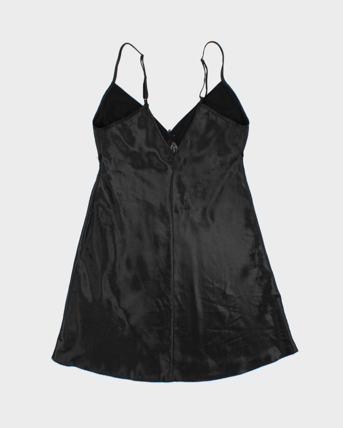 Vintage 2000s La Vie En Rose Lace Panel Beaded Slip Dress - M