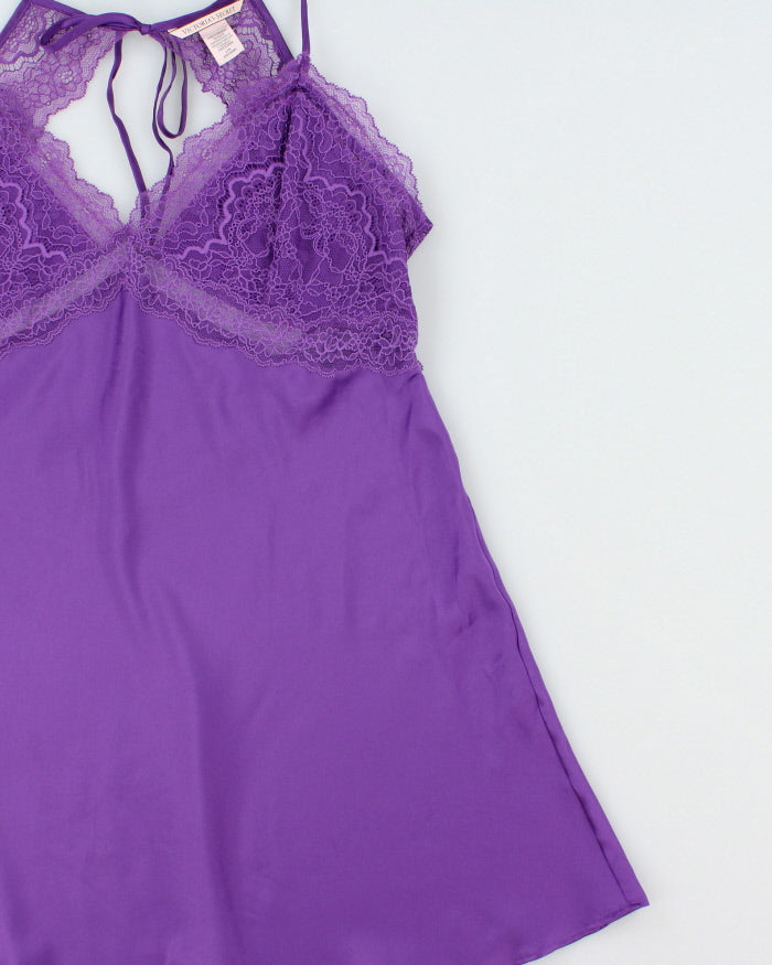 Vintage Y2k 2000s Victoria's Secret Backless Slip Dress - L