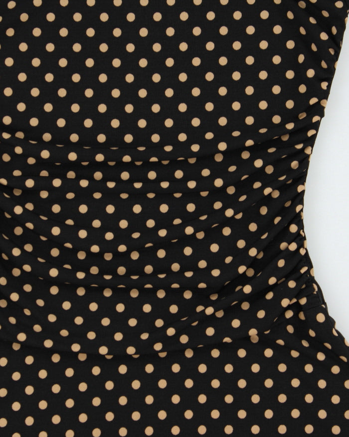 Vintage 2000s En Focus Polka Dot Synched Waist Dress - S