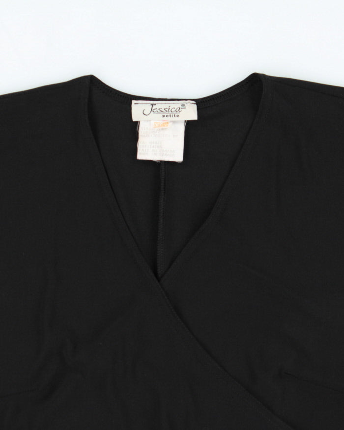 Vintage 1990s Jessica Wrap Style Midi Dress - L