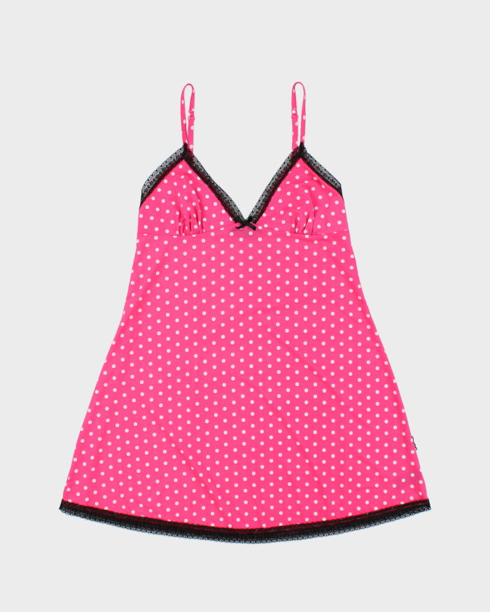 Vintage Y2k 2000s La Senza Polka Dot Slinky Slip Dress - S