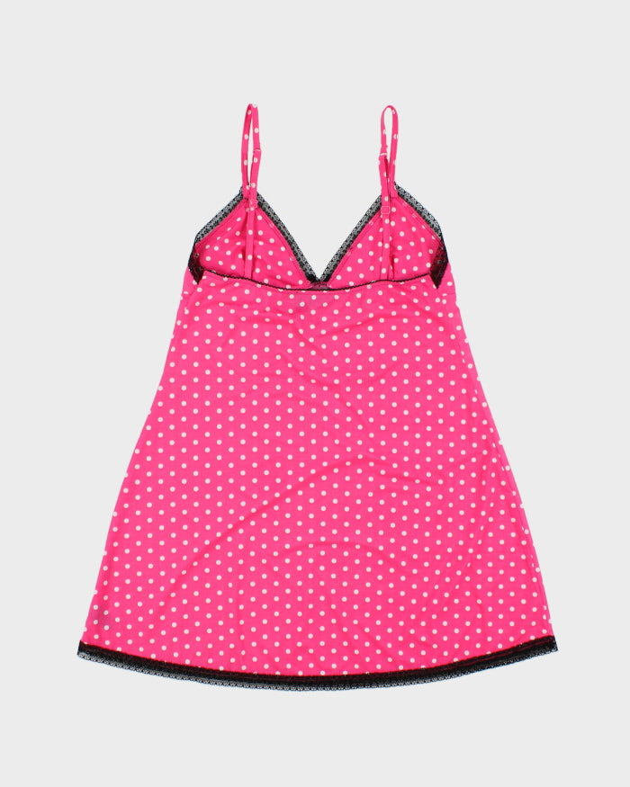 Vintage Y2k 2000s La Senza Polka Dot Slinky Slip Dress - S