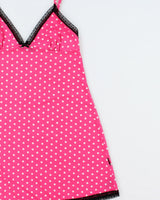 Vintage Y2k 2000s La Senza Polka Dot Slinky Slip Dress - S