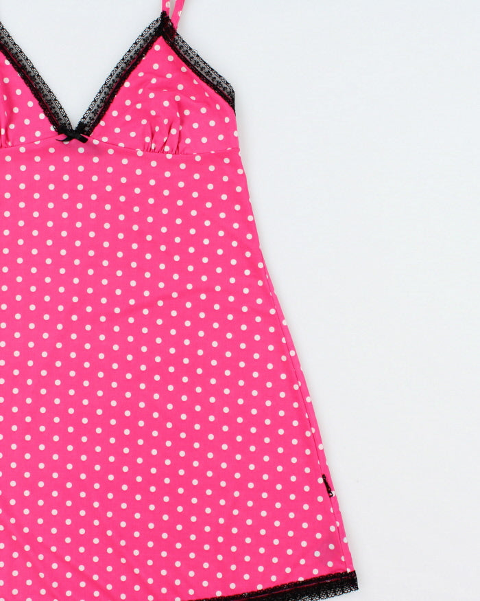 Vintage Y2k 2000s La Senza Polka Dot Slinky Slip Dress - S