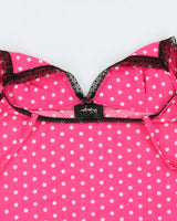 Vintage Y2k 2000s La Senza Polka Dot Slinky Slip Dress - S