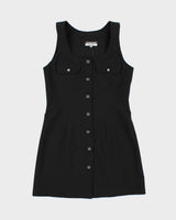 Vintage 1990s Le Chateau Button Through Mini Dress - M