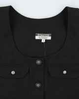 Vintage 1990s Le Chateau Button Through Mini Dress - M