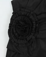 Vintage 2000s Romeo &amp; Juliette Couture Rosette Bandeau Dress - S