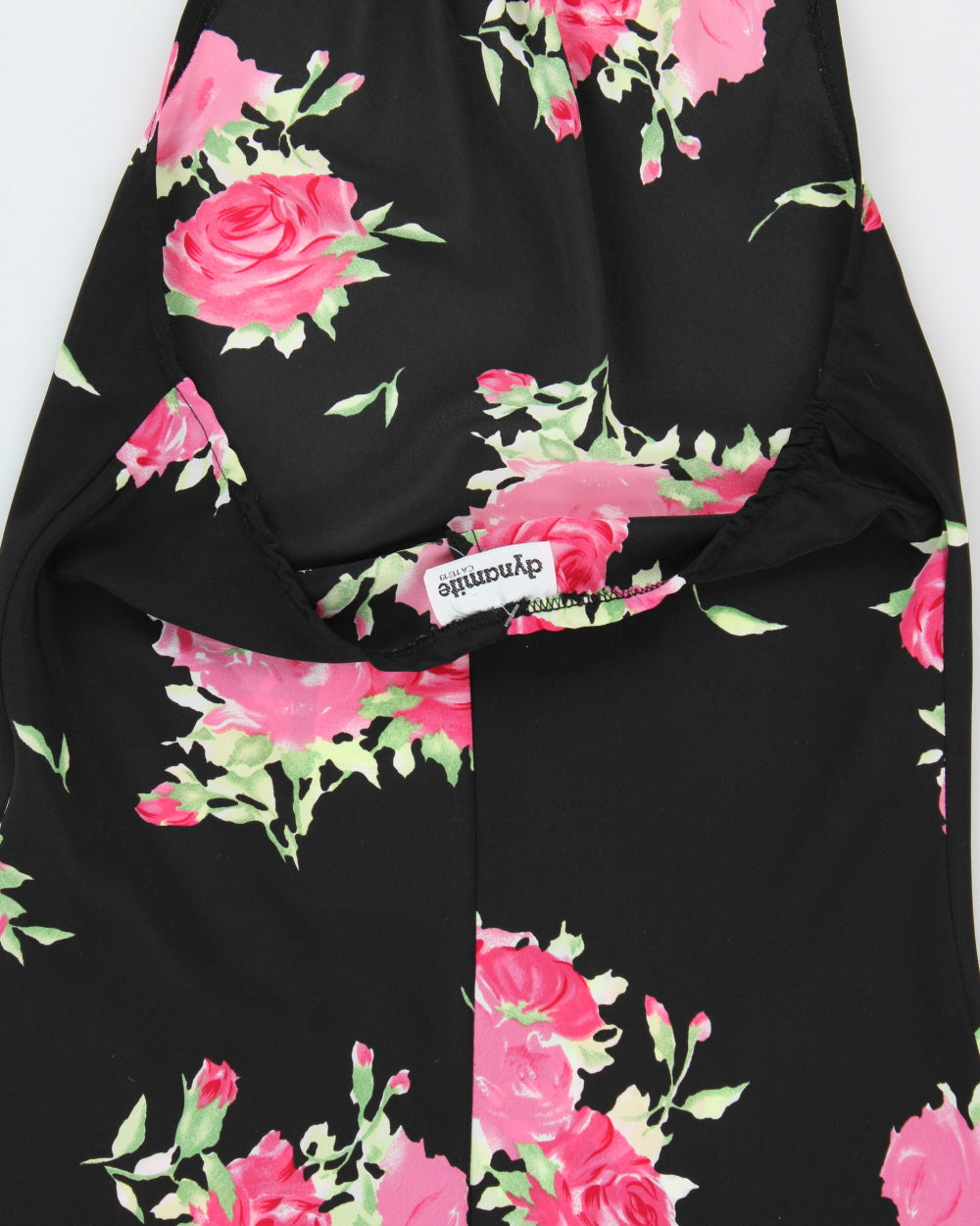 Vintage 1990s Dynamite Floral Halter Neck Midi Dress - S