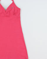 Vintage 2000s Lacsote Halter Neck Mini Dress - XS