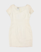 Vintage Esprit Linen Blend Lace Edge Dress - M