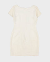 Vintage Esprit Linen Blend Lace Edge Dress - M