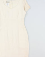 Vintage Esprit Linen Blend Lace Edge Dress - M