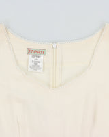Vintage Esprit Linen Blend Lace Edge Dress - M