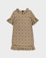 Vintage Marc By Marc Jacobs Ruffle Collar Silk Dress - XS