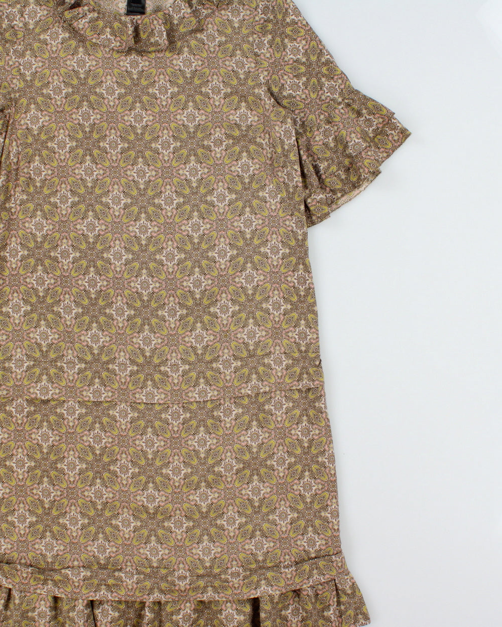 Vintage Marc By Marc Jacobs Ruffle Collar Silk Dress - XS