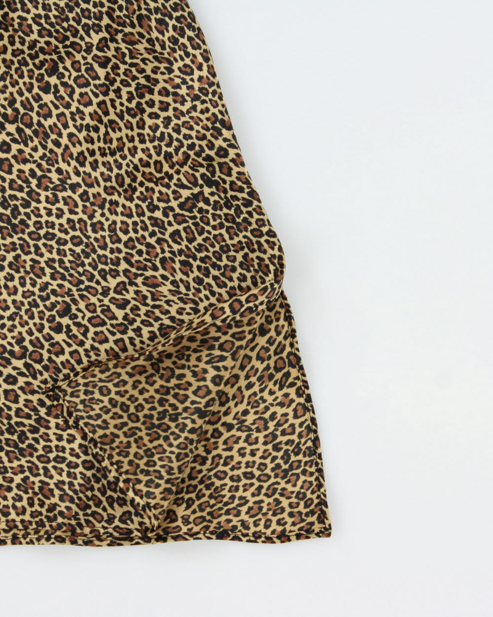 Vintage 1990s  La Vie En Rose Leopard Print Satin Backless Slip Dress - M