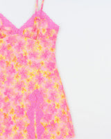Vintage Y2k 2000s La Senza Floral Mesh Slip Dress - M