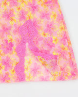 Vintage Y2k 2000s La Senza Floral Mesh Slip Dress - M
