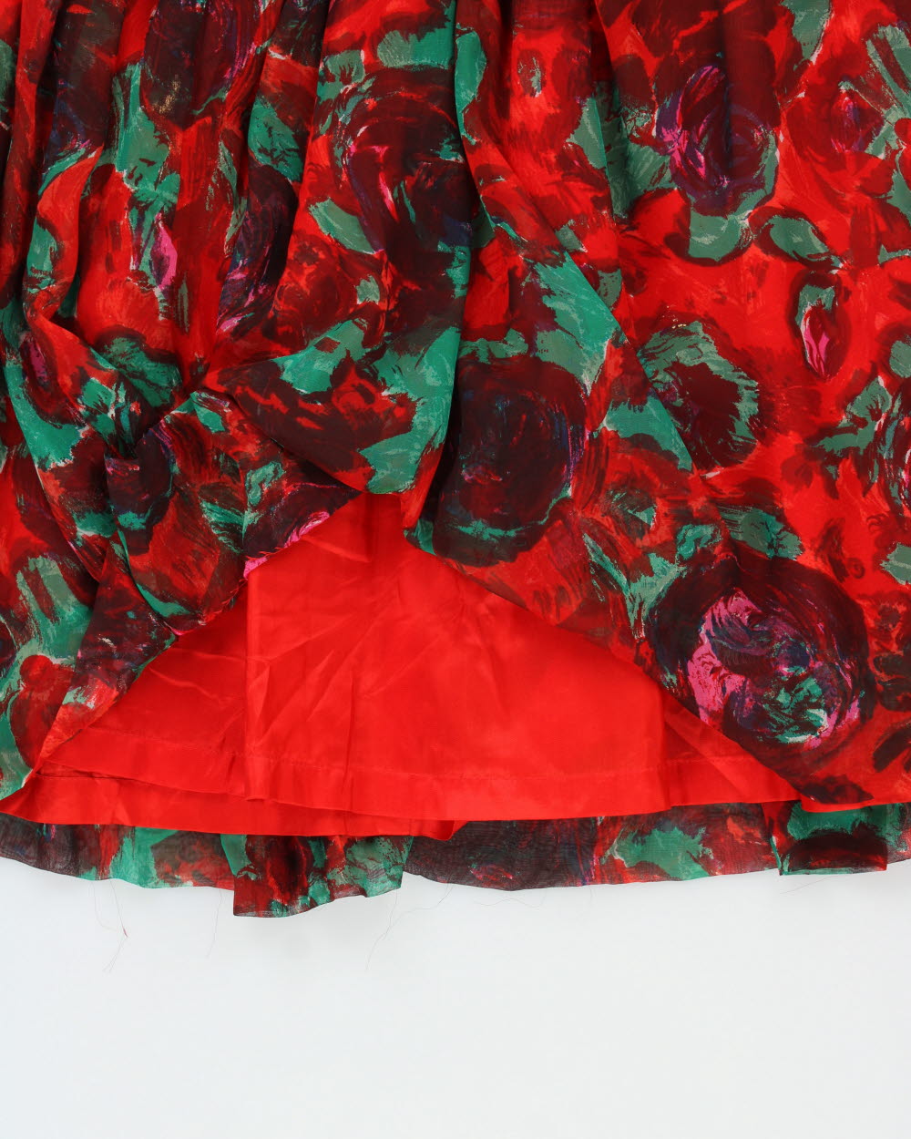 Vintage 1960s Cherida By Irvin Nadler Floral Belted Dress - M