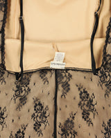 Vintage 1990s Gloria Vanderbilt Lace Overlay Slip Dress - L