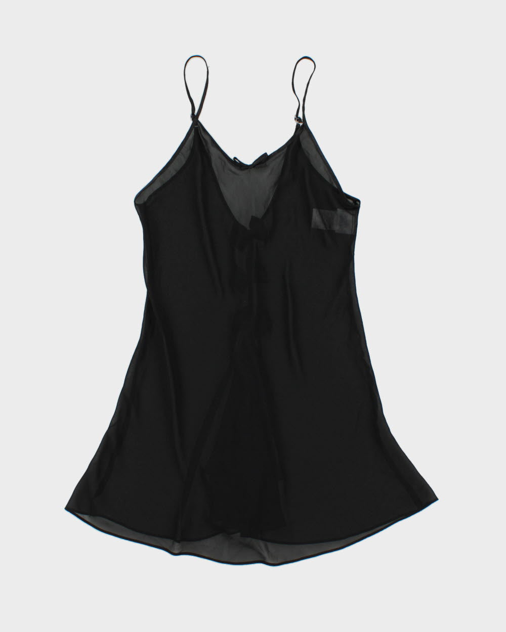 Vintage Y2K 2000s Secret Treasures Bow Detail Mesh Slip Dress - S