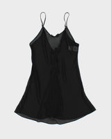 Vintage Y2K 2000s Secret Treasures Bow Detail Mesh Slip Dress - S