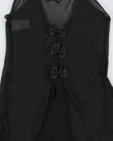 Vintage Y2K 2000s Secret Treasures Bow Detail Mesh Slip Dress - S