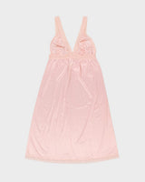 Vintage 1980s Janice Young For Papillion Semi Sheer Slip Dress - S