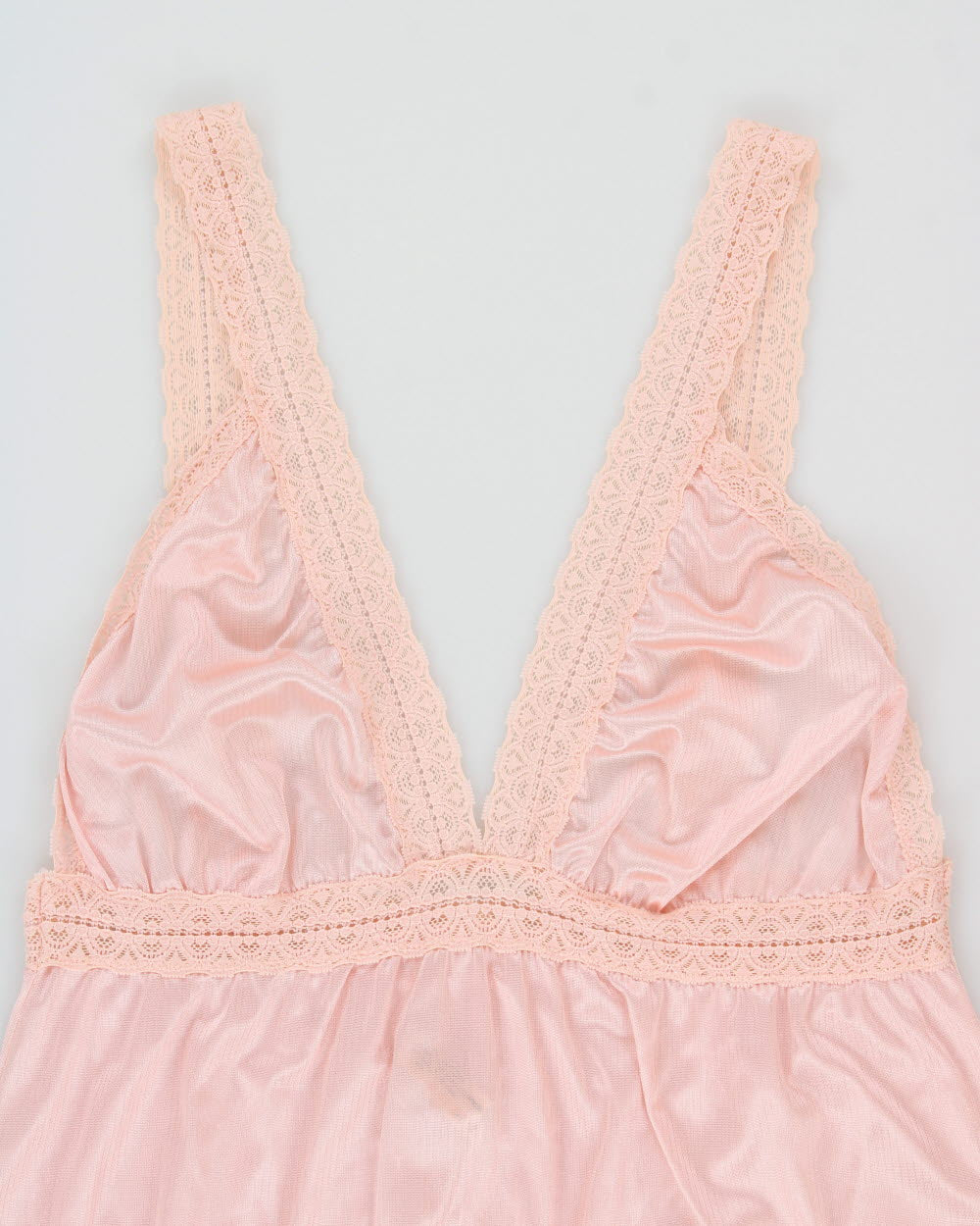 Vintage 1980s Janice Young For Papillion Semi Sheer Slip Dress - S