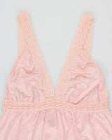 Vintage 1980s Janice Young For Papillion Semi Sheer Slip Dress - S
