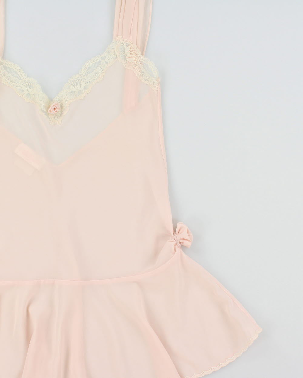 Vintage 1980s Christine Drop Waist Silk Slip Dress - S