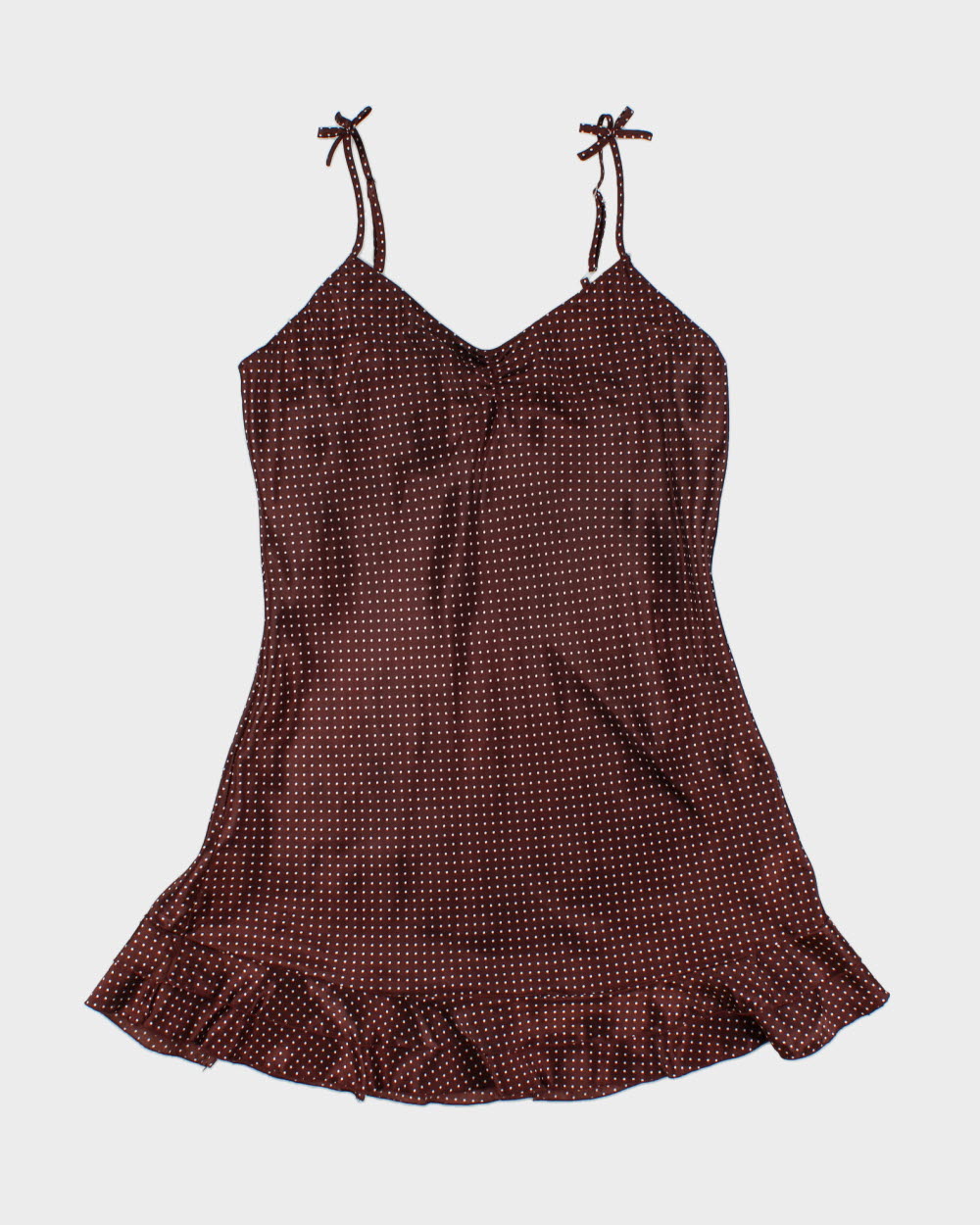 Vintage Y2K 2000s Undercover Wear Polka Dot Satin Slip Dress - M