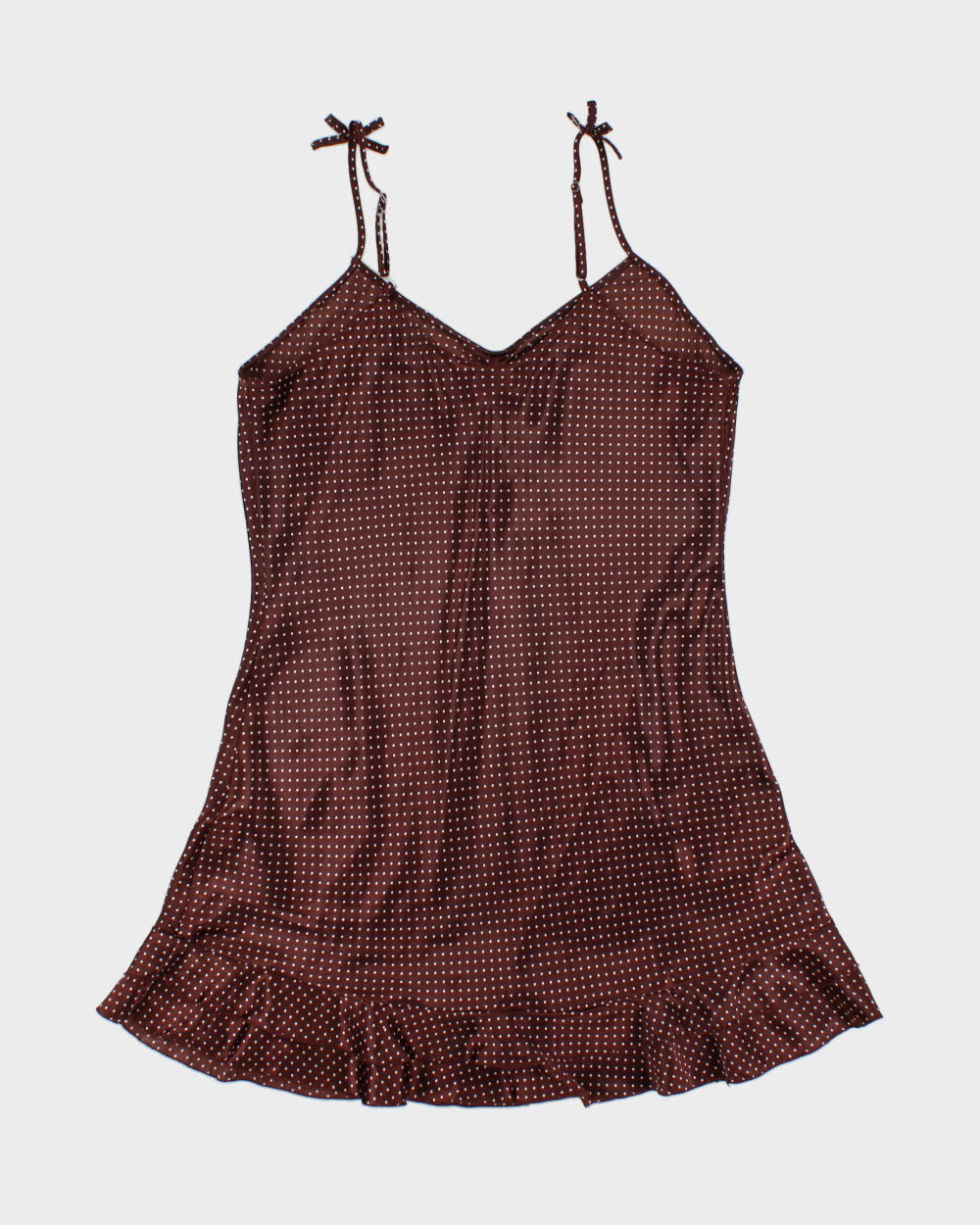 Vintage Y2K 2000s Undercover Wear Polka Dot Satin Slip Dress - M