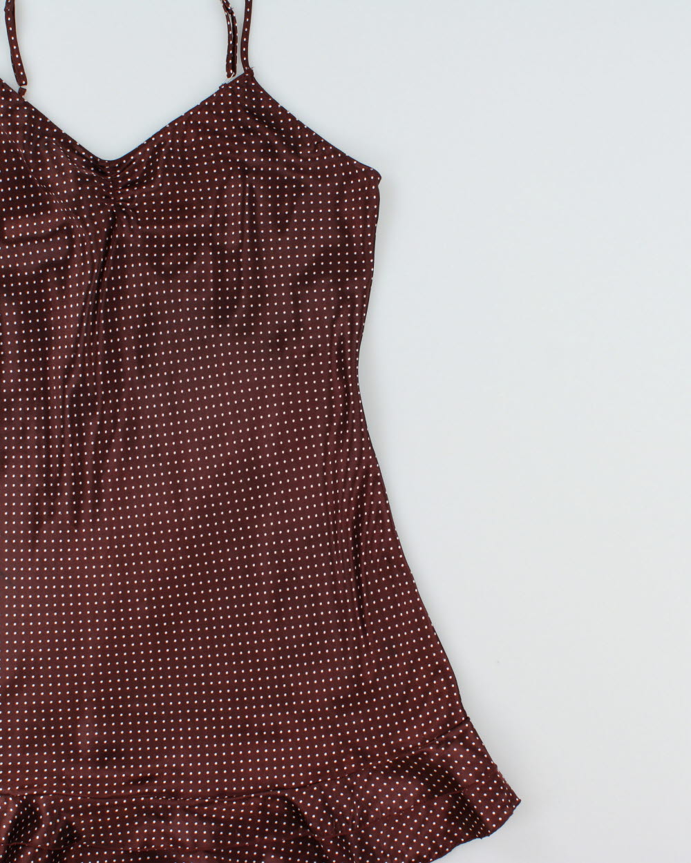 Vintage Y2K 2000s Undercover Wear Polka Dot Satin Slip Dress - M